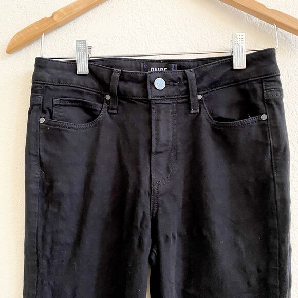 Paige Black Hoxton Skinny Black Jeans Size 26 - Picture 2 of 11